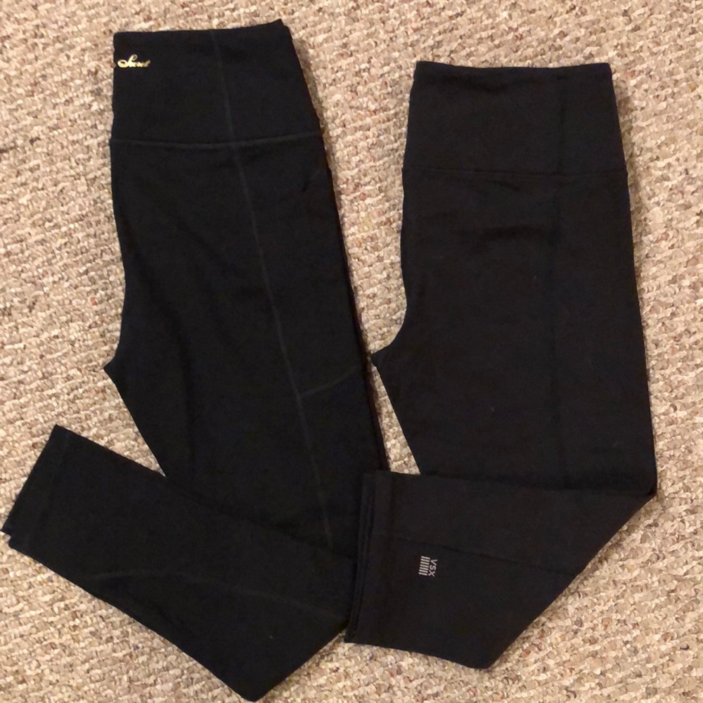 Set of 2 Victoria Secret Sport Knockout Tight and Crop Small